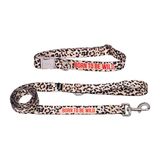 Fisura - Set van halsband en riem voor kleine en middelgrote honden met het opschrift "Born to be Wild", verstelbare halsband en riem voor honden, van nylon.