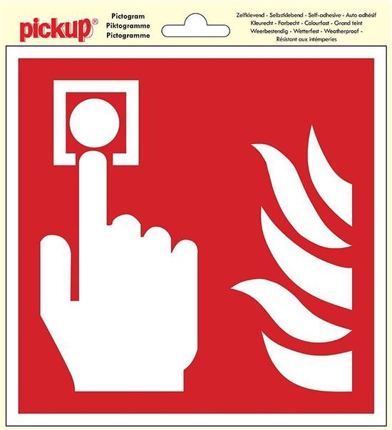 Pickup Pictogram 20x20 cm - Plaats brandmelder