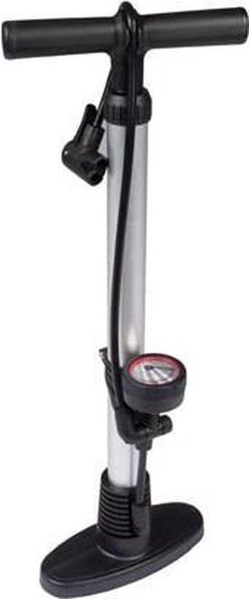 Perel Staande Pomp Met Manometer 58 Cm Aluminium Zwart/grijs