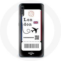 Maniacase Hoesje voor Huawei P20 Vliegticket Londen