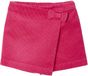 Vertbaudet Jupe-short en velours pour filles fuchsia