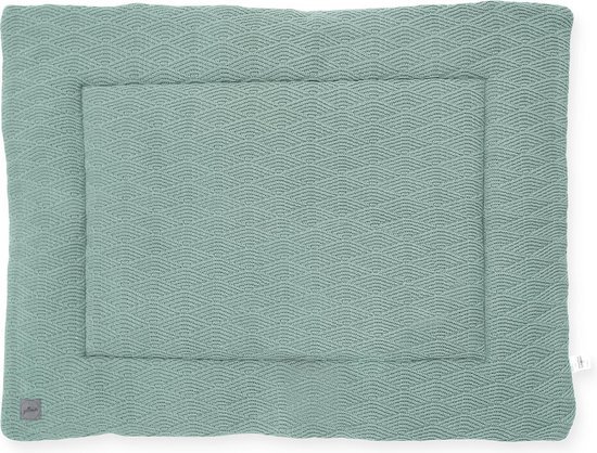 Jollein Boxkleed River knit ash green 80x100 cm - Groen Green