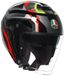 AGV Irides Zurigo Zwart Rood Geel Jethelm