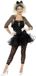 80s Smiffys Kostuum - 80s Wild Child - Zwart - XXL