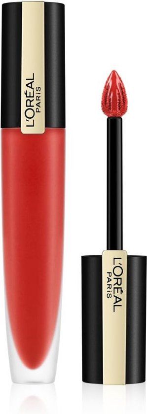 L'Oréal Paris Rouge Signature Lipstick - 113 I Don't - Matte Liquid Lipstick - Red
