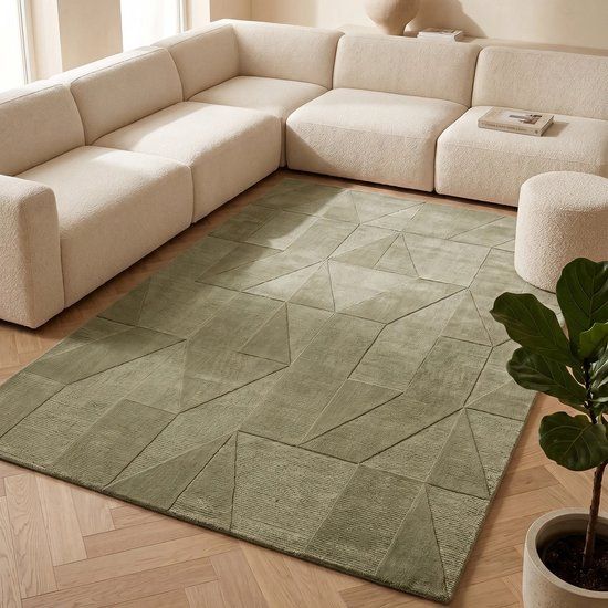 Villeroy & Boch 1906 wollen vloerkleed Ursule Groen - 160 x 230 cm