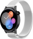 Strap-it Milanese band - zilver - Geschikt voor Huawei Watch GT 3 - 42mm