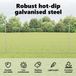 vidaXL Ingegraven hekpalen 5 stuks zilver 140 cm Gepoedercoat staal