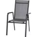 Siena Garden Tesoro M29542 Chaise de jardin Aluminium, Plastique Anthracite (mat), Noir, Argent