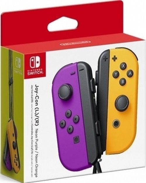 Nintendo Switch Joy-Con Controller Pair - Neon Purple / Neon Orange
