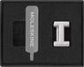 Moleskine Pin voor Notebook of Planner Letter I, Letterspeld, Pas de Elastische Sluiting aan, Speciaal Aangepast Gift, Kleur Zilver