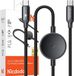 Mcdodo Câble USB-C pour ordinateur portable 2-en-1 avec chargeur inductif pour Samsung Galaxy Watch, 60W, Noir