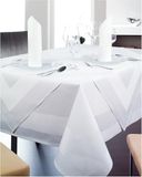 texpot Damast tafelkleed 320 x 140 cm wit