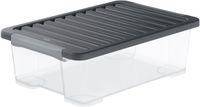 Rotho core plus opbergboxen - afsluitbaar - set van 4 - stapelbaar - 30 ltr