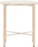 Hioshop Sandhamn bijzettafel Ø40cm beige