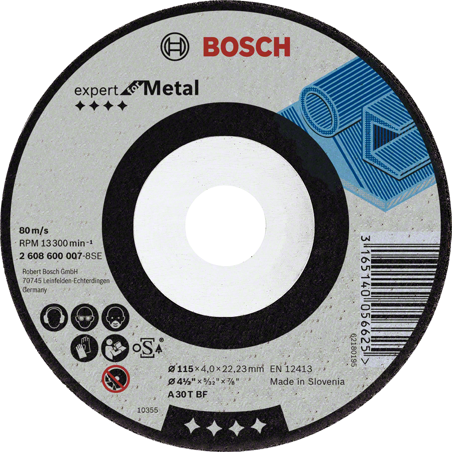 Bosch 2 608 600 218 - Haakse slijper-accessoires - metaal - multi - 115 mm - 6 mm