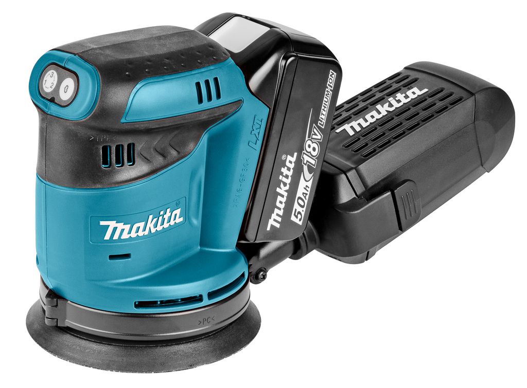 Makita DBO180RTJ - 18V Excenter Schuurmachine - 2x 5.0Ah - Inclusief Mbox