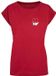 Mister Tee Kicks Love Extended Shoulder Dames T-shirt Bordeaux Rood Maat M