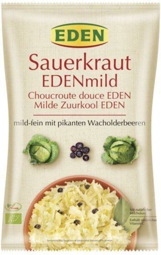 EDEN Zuurkool Mild (Zakje)