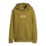 Me & My Monkey hoodie met backprint - olijfgroen