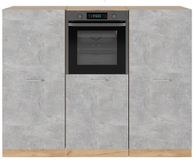 Vicco R-Line Keukenblok – 180 cm zonder werkblad Beton/gouden eik