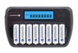 Everactive NC-800 Chargeur de batterie universel pour AA/AAA NiMH & NiCd - 8 canaux avec écran LCD