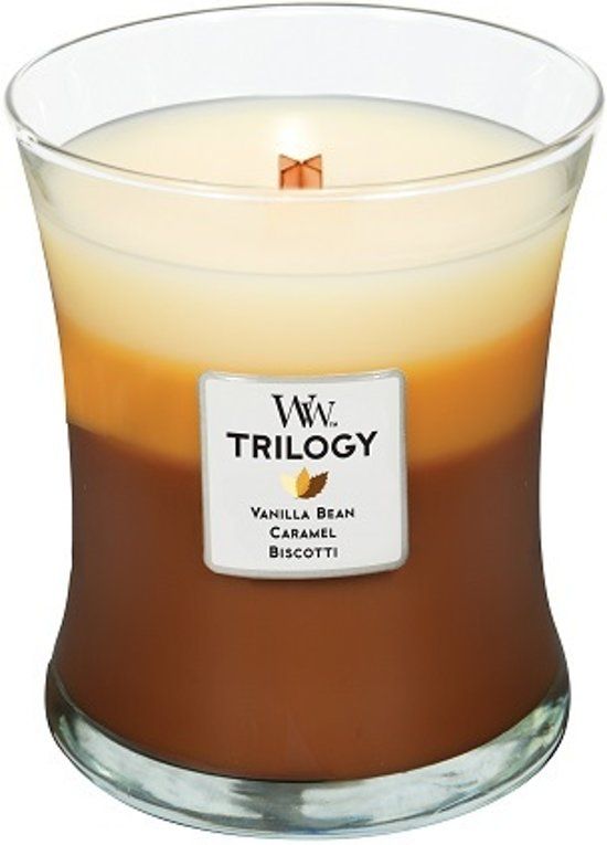 Woodwick Trilogy Medium Candle Cafe Sweets - 0663595929042