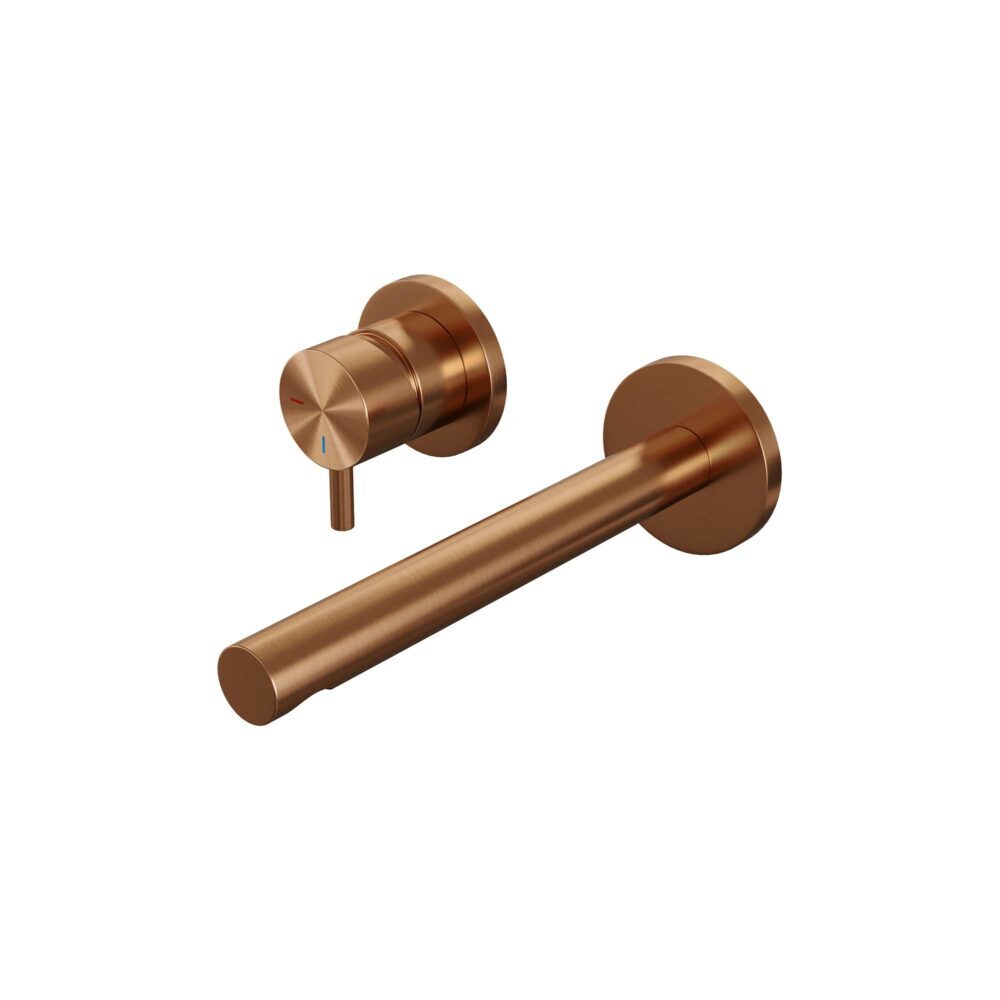 Brauer Brauer Copper Edition inbouw wastafelkraan met rechte uitloop en kleine staaf koper