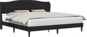 vidaXL Bedframe met hoofdeinde Zwart 180 x 200 cm Kunstleer