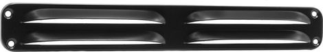Nedco Rechthoekig aluminium schoepenrooster - zwart - 370 x 40 mm