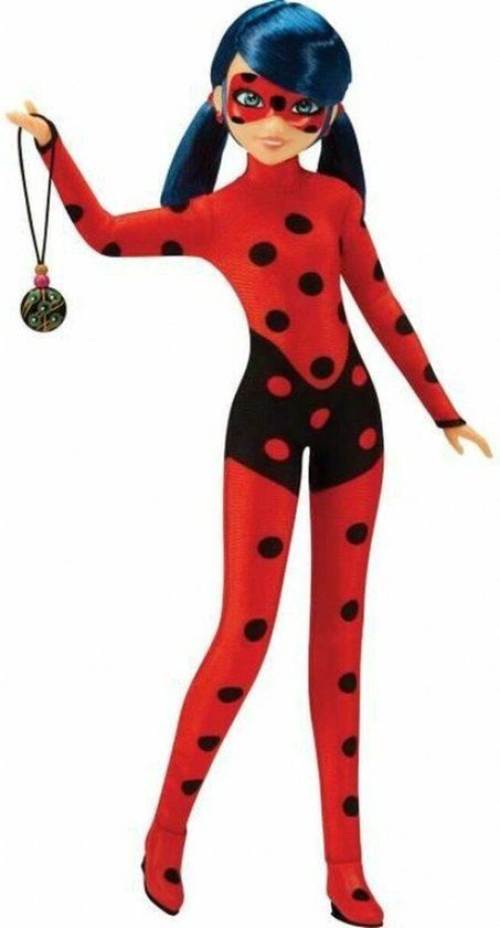Bandai - Miraculous - Pop - Marinette - Lieveheersbeestje Geluksbrenger - 26 cm Gelede Modepop - P50012