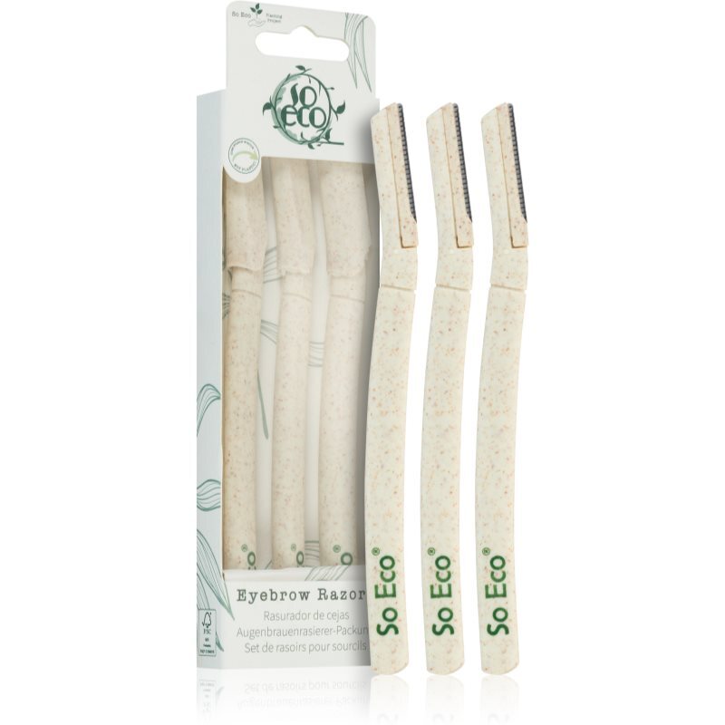 So Eco Eyebrow Razors (Pack of 3)