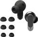 kwmobile 6x cover voor in-ear oortjes geschikt voor JBL Tour Pro 3 - Vervangende oordopjes van siliconen in zwart - 3 maten