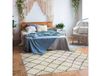 Tapis en coton motifs ethniques écru naturel 130x190