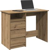 Maison Exclusive - Bureau, chêne artisanal, 102x50x75 cm, panneau de particules