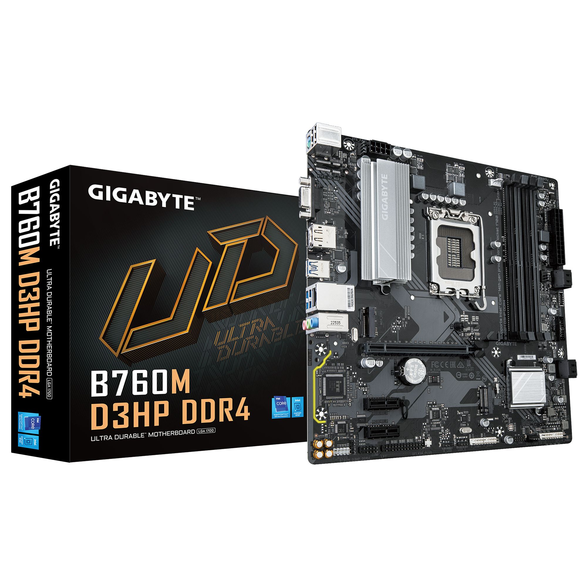 GIGABYTE B760M D3HP DDR4 - Micro ATX Motherboard - Intel LGA 1700 - DDR4 - 128GB Max Memory