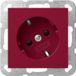 Gira prise SCHUKO 30° + SP WSV Système 55 Rouge [4418108]