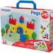 Miniland Mozaïek Pegs 10mm - 230 stuks + 6 Werkbladen - Multi Kleuren