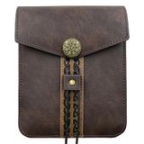 HiiFeuer Vintage Middeleeuwse Faux Lederen Riem Bag