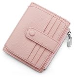 Vrai cuir mini portefeuille avec protection RFID