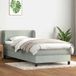 Maison Exclusive - Sommier à lattes de lit et matelas gris clair 80x220 cm velours