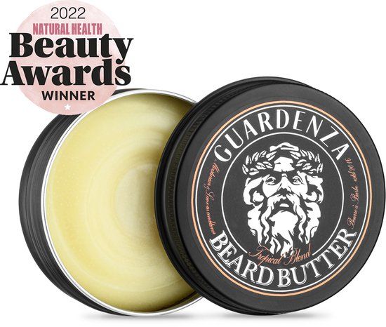 Guardenza Beard Butter Tropical Blend - Baardboter - Baard conditioner - Baard wax - stimuleert baardgroei - verzorgt en voedt de baard - 60ml