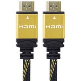PremiumCord 4K High Speed HDMI 2.0b-kabel M/M 18 Gbps met ethernet, compatibel met video 4K @60Hz, Deep Color, 3D, ARC, HDR, 3 x afgeschermd, vergulde aansluitingen, zwart en goud, 0,5 m