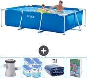 Intex Rechthoekig Frame Zwembad - 260 x 160 x 65 cm - Blauw