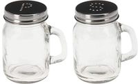 Della Cucina Peper en Zout Set Mason Jar