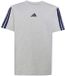 Adidas Essentials T-shirt Korte Mouwen Kinderen Lichtgrijs Heather / Donkerblauw