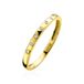 ZINZI Gold 14 karaat gouden aanschuifring wit ZGR149
