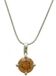 Vilma Righi Dameshanger met ketting 45 cm karabijnsluiting zirkonia champagnekleurig zilver 925/rhod., Sterling zilver, Zirkonia