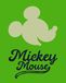 Disney Komar Disney muurschildering Mickey Mouse Green Head 40x50cm