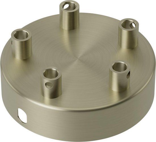 Calex Plafondkap 5 snoeren - Ø10 cm - Metaal - Brons - Rond